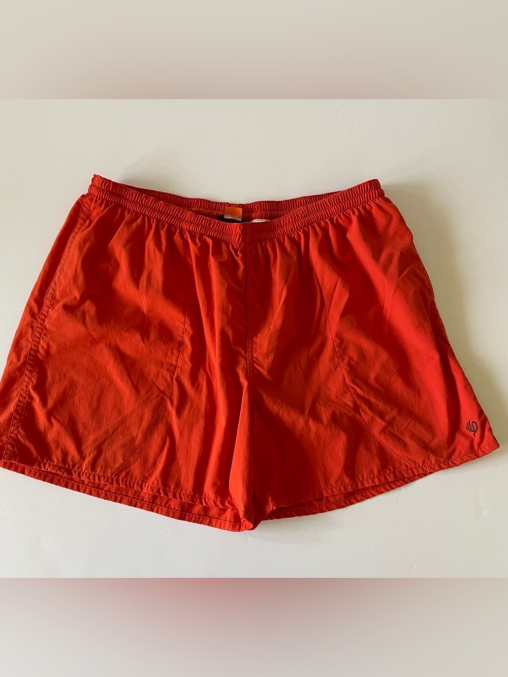 Duck Camp Scout Shorts 5” Men’s Large Orange Swim/Outdoor Shorts Like New